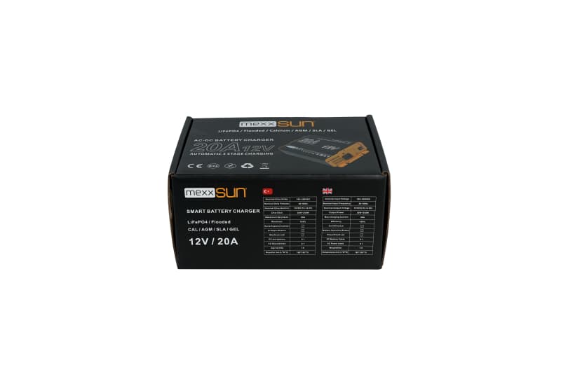 Mexxsun 12V 20A Akü Şarj Cihazı (AC/DC) görsel 4
