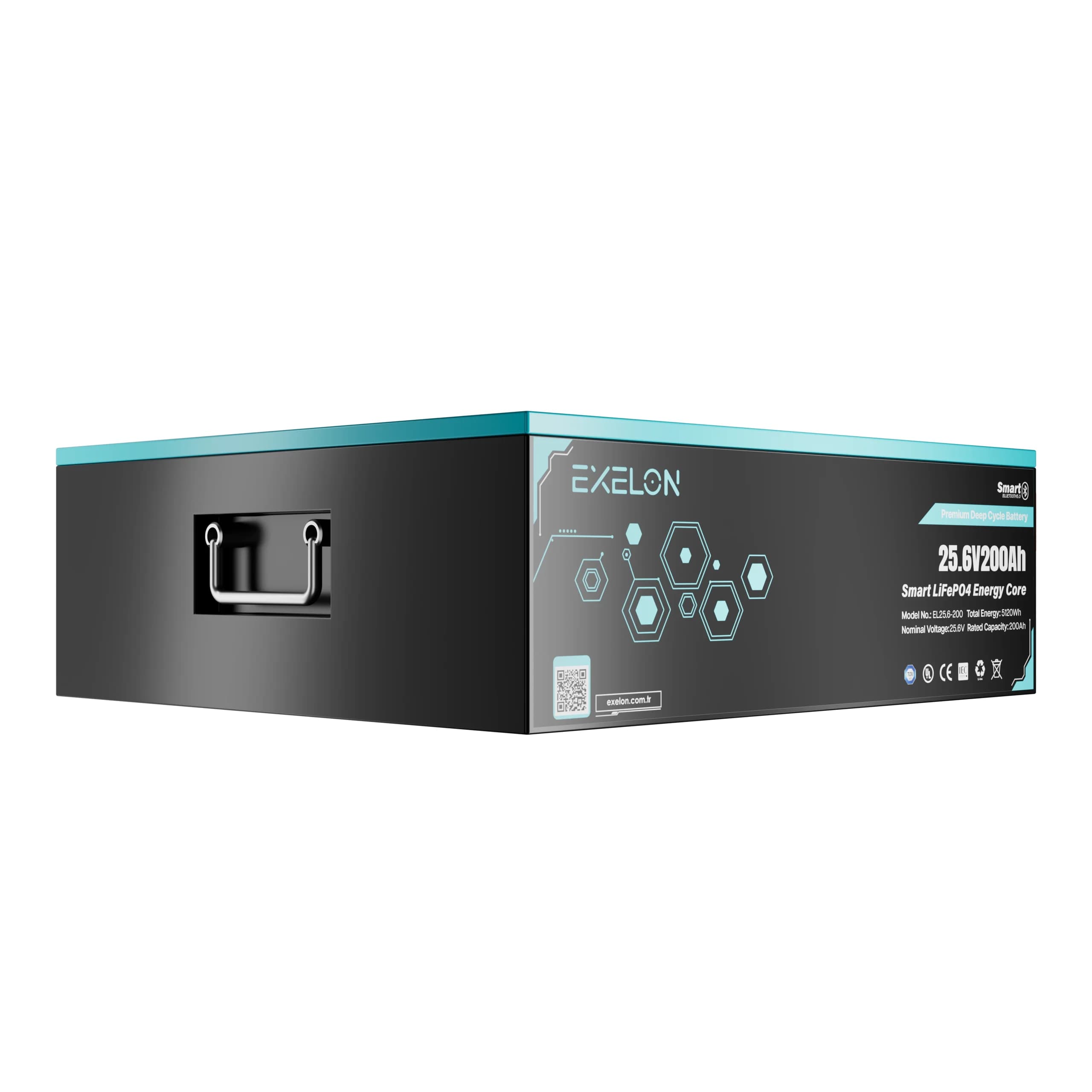 Exelon 25,6 V 200 Ah Bluetooth Lityum Batarya görsel 1