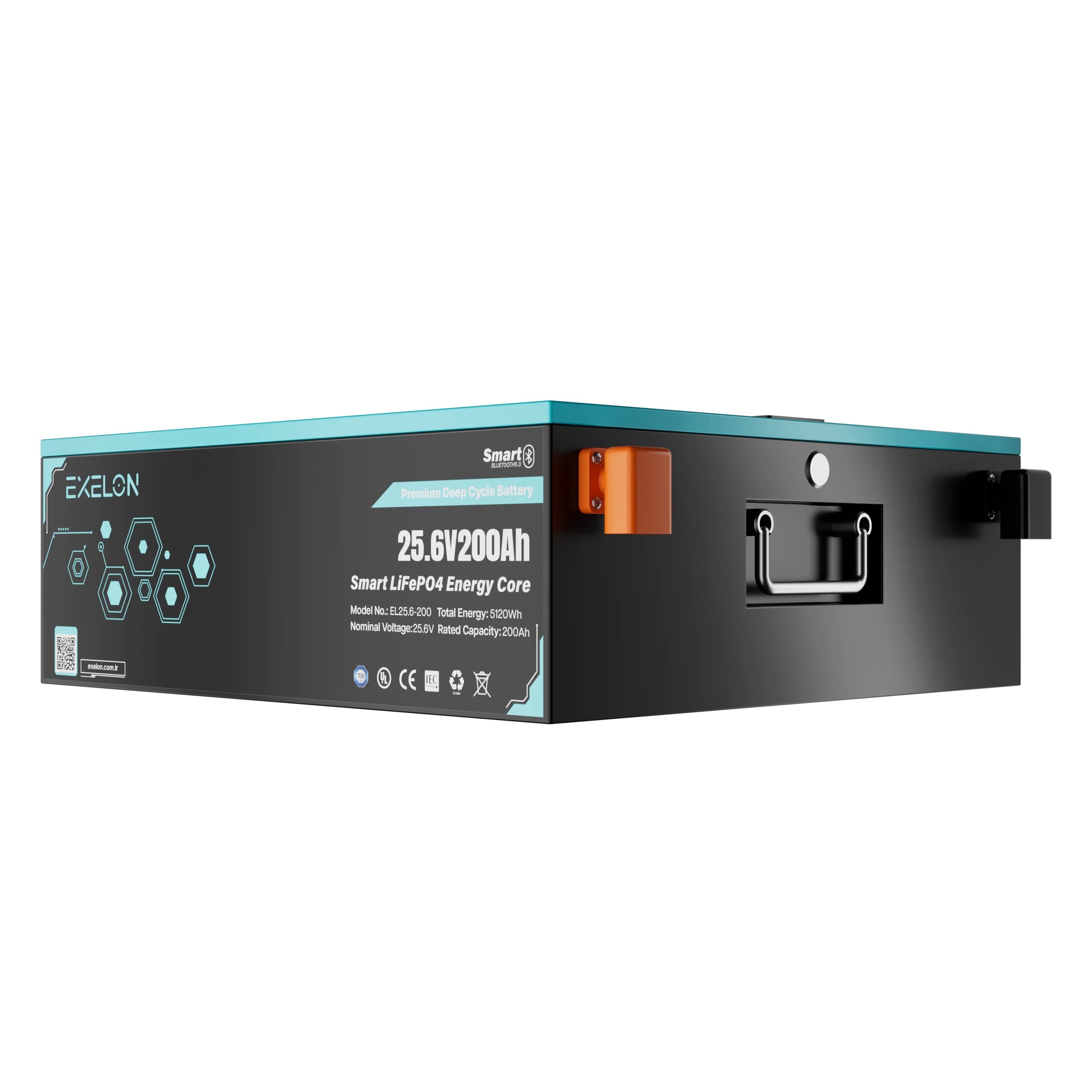 Exelon 25,6 V 200 Ah Bluetooth Lityum Batarya görsel 3