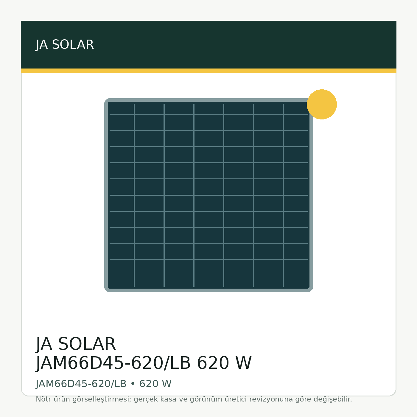 JA SOLAR JAM66D45-620/LB 620 W görsel 1