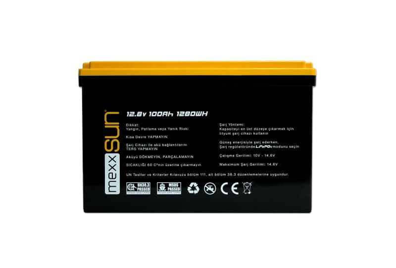 Mexxsun 12,8V 100Ah LiFePo4 1280Wh Lityum Akü görsel 3