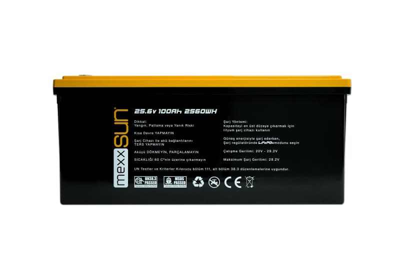 Mexxsun 25,6V 100Ah LiFePo4 2560Wh Lityum Akü görsel 3