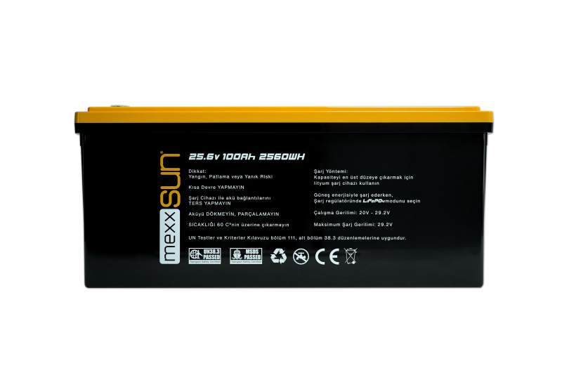 Mexxsun 25,6V 100Ah LiFePo4 2560Wh Lityum Akü görsel 3