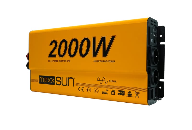 Mexxsun UPS 2000 W 12 V Tam Sinüs İnverter - Uzaktan Ekranlı görsel 3