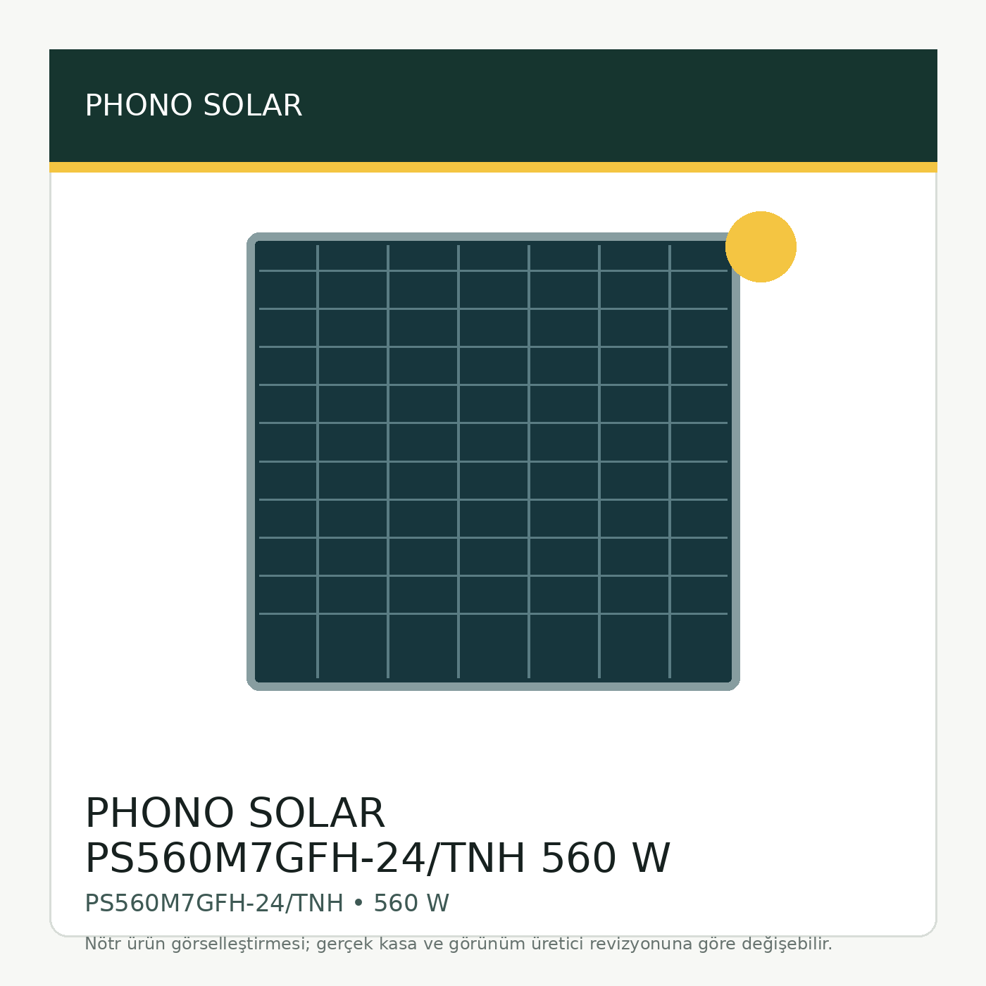 PHONO SOLAR PS560M7GFH-24/TNH 560 W görsel 1