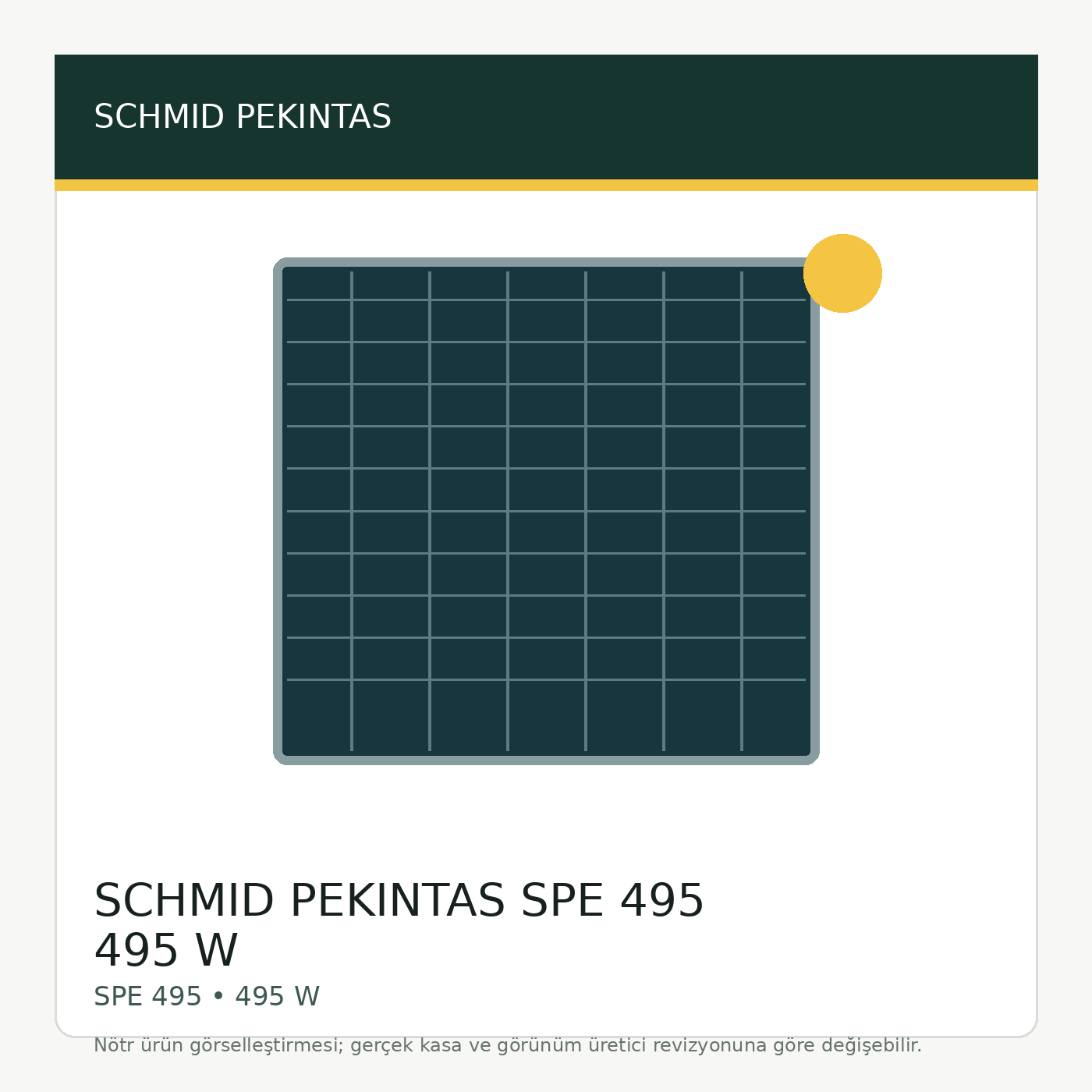 SCHMID PEKINTAS SPE 495 495 W görsel 1