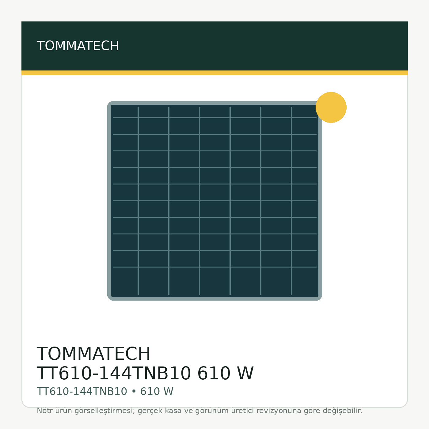 TOMMATECH TT610-144TNB10 610 W görsel 1