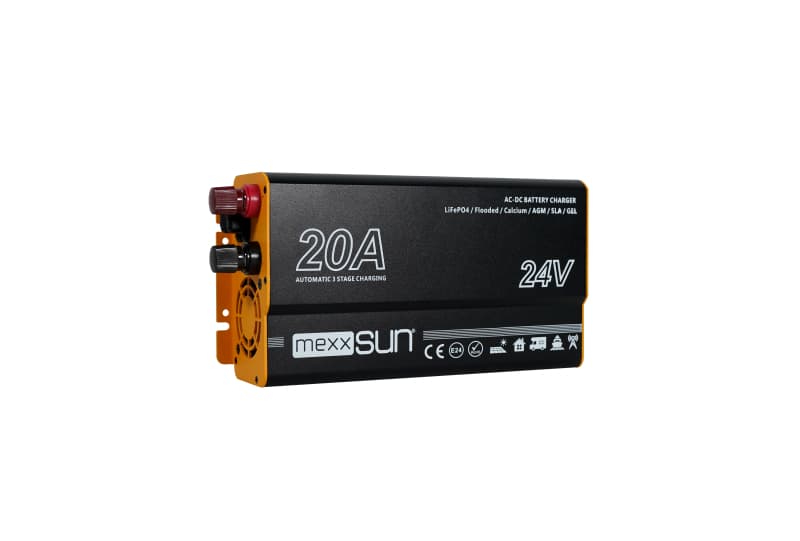 Mexxsun 24V 20A Akü Şarj Cihazı (AC/DC) görsel 1