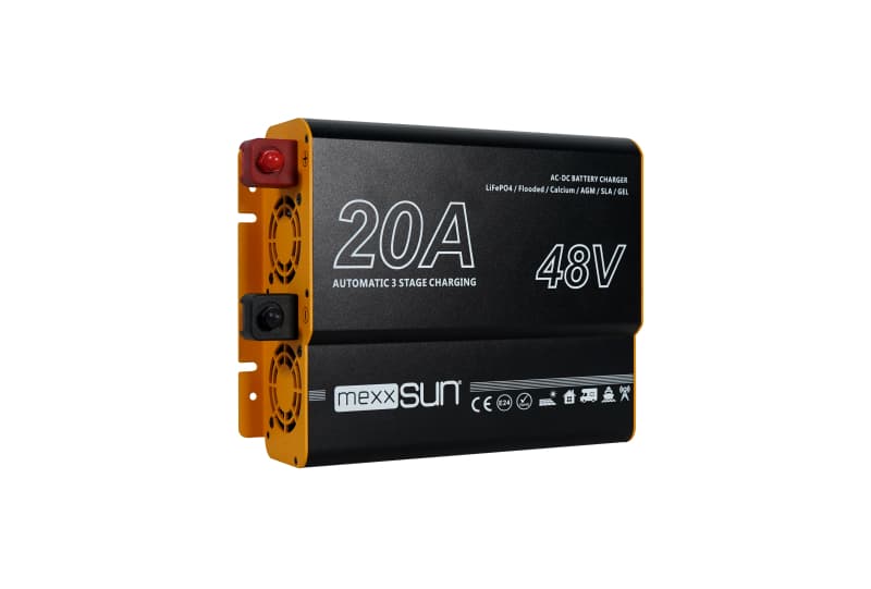 Mexxsun 48V 20A Akü Şarj Cihazı (AC/DC) görsel 1