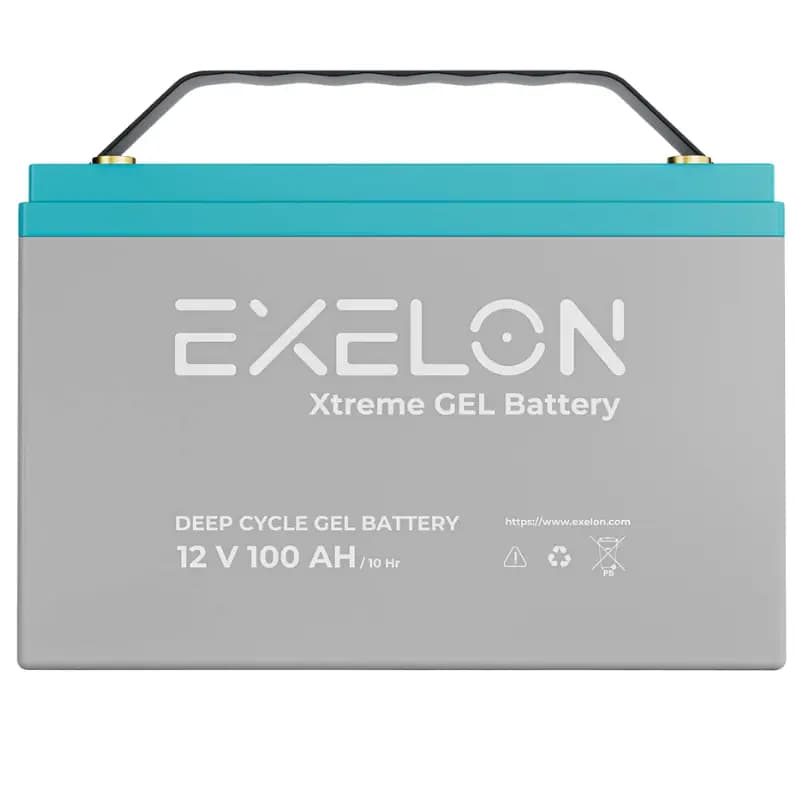 Exelon 12 V 100 Ah Derin Döngü Jel Akü görsel 1