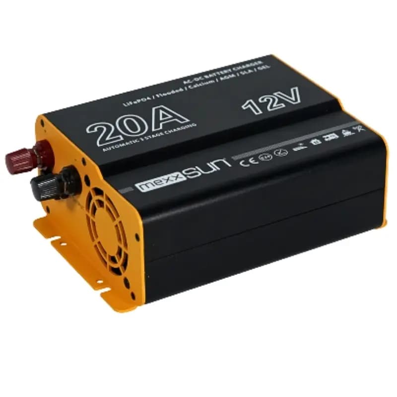 Mexxsun 12 V 20 A AC-DC Akü Şarj Cihazı görsel 1