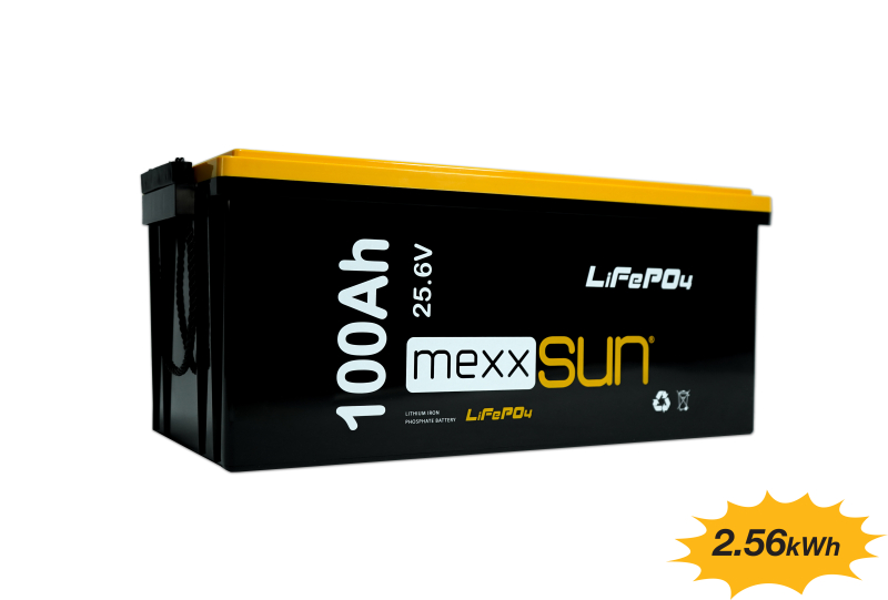 Mexxsun 25,6V 100Ah LiFePo4 2560Wh Lityum Akü