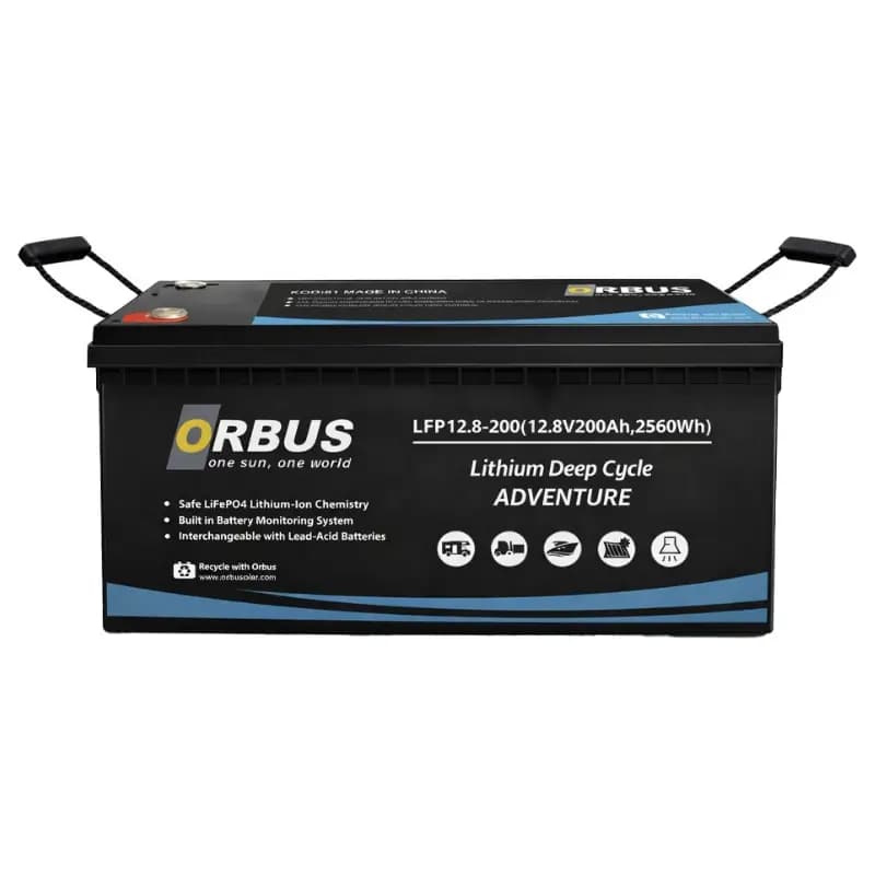 Orbus 12,8 V 200 Ah LiFePO4 Lityum Batarya görsel 1