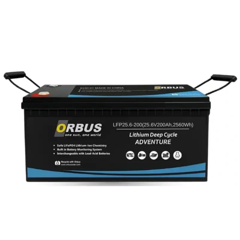 Orbus 25,6 V 200 Ah LiFePO4 Lityum Batarya görsel 1