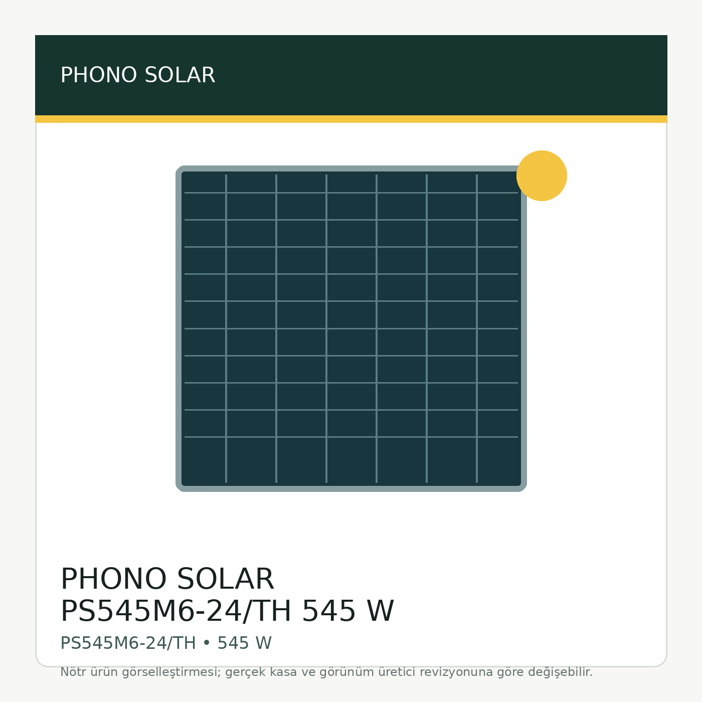 PHONO SOLAR PS545M6-24/TH 545 W görsel 1