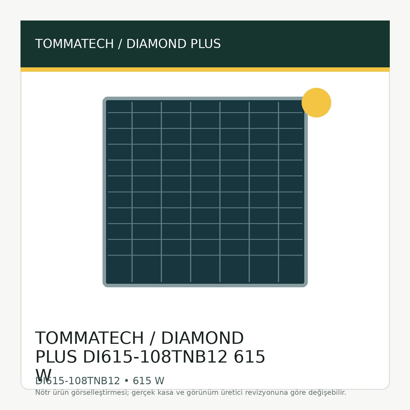 TOMMATECH / DIAMOND PLUS DI615-108TNB12 615 W görsel 1